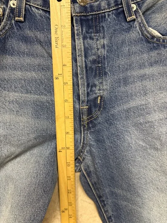 Edwin Tash Jeans Symbol Button Fly Relaxed Distressed Size 25 Women's Cotton - Picture 6 of 10